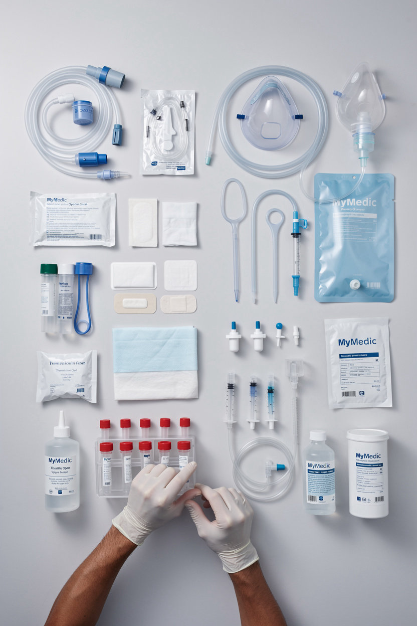 MyMedic comprehensive medical device product portfolio across surgical, diagnostic, and clinical specialties